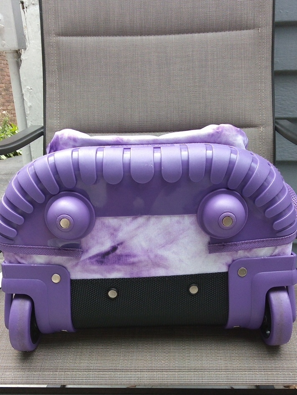 Purple Tie-Dye Rolling Backpack - Picture 3 of 16